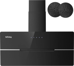 okap ISEASY TV5290D4-CC-I2, skośny czarny 90 cm