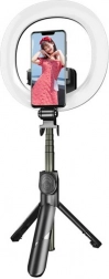 Selfie stick i statyw z pierścieniem LED od Puluz