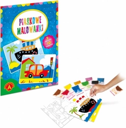 Piaskowe obrazy - Łódź, auto