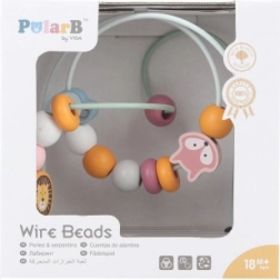 Viga PolarB Drewniany Koralikowy Labirynt Montessori