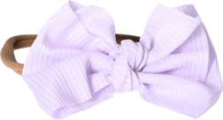 Dziecięca opaska z kokardką - jasny fiolet