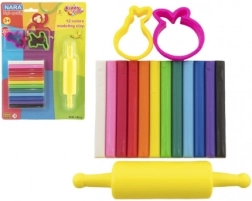 Modelina NARA kreatywna zestaw z foremkami i wałkiem