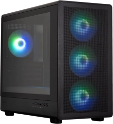 Obudowa komputerowa M5 Black mATX Mini Tower z 4 wentylatorami ARGB