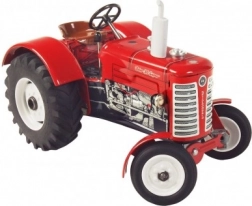 Metalowy traktor Zetor 50 Super na kluczyk 1:25, czerwony
