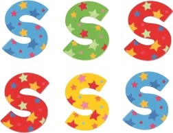 Bigjigs Toys drewniana literka Gwiazdka S