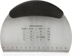 Stalowa cukiernicza szpatuła i siekacz do ciasta 16 cm