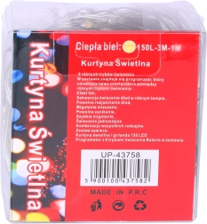 Bateriowy świetlny karnisz 3M – ciepła biel