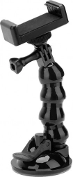 elastyczny uchwyt z przyssawką do auta Telesin do kamer sportowych i telefonów