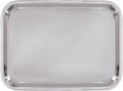 Nierdzewna taca do serwowania 39,5 × 27,5 cm - 1 sztuka