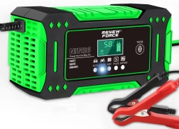 Mikroprocesorowa ładowarka akumulatorów samochodowych RENEW FORCE 12 V 6 A