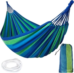 Ogrodowa dwuosobowa hamakowa siatka bez drążków 240 × 150 cm, udźwig 150 kg