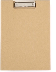 Teczka z klipem A4 lamino Kraft nature