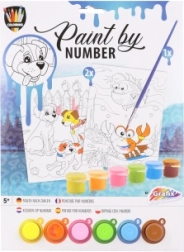 Malowanie po numerach – psy nad morzem, zestaw 2 obrazków