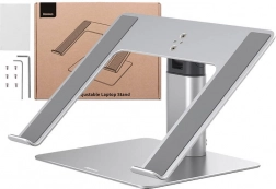 Regulowany aluminiowy stojak na laptop BASEUS 11–17,3" – srebrny