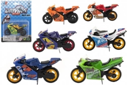 Wyścigowy motocykl zabawka metal/plastik 8 cm