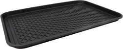 Czarny plastikowy ociekacz na obuwie 60 × 40 cm