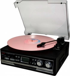 wielofunkcyjny gramofon z magnetofonem kasetowym, radiem i Bluetooth ATT-15SE