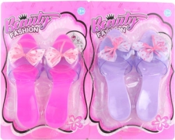 Plastikowe pantofelki z kokardką dla dzieci