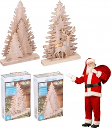 Choinka bożonarodzeniowa 25 cm z 10 diodami LED GRUNDIG