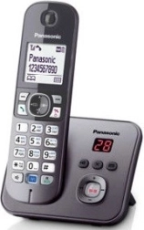 Panasonic bezprzewodowy telefon z automatyczną sekretarką KX-TG6821 szary