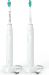 Zestaw dwóch sonicznych szczoteczek do zębów PHILIPS Sonicare, biała