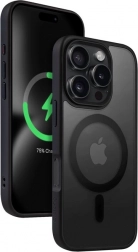 Etui z MagSafe Hybrid Frost MAG Cover do iPhone 16 Pro – czarne