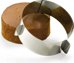 Regulowana okrągła forma do pieczenia ze stali nierdzewnej 15,5–29,5 cm