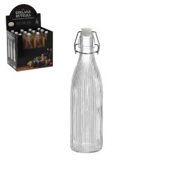 Butelka 550 ml, okrągła, z mechanicznym zamknięciem