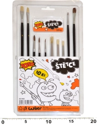 Zestaw pędzli do malowania - 10 szt.