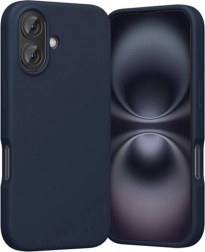 Silikonowe etui Vention do iPhone 16 z MagSafe, niebieskie