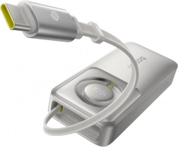 powerbank Baseus OS Free2Pull 10000 mAh 30 W z wbudowanym kablem – szary