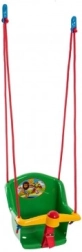 Huśtawka dla dzieci z dźwiękiem, plastikowa, zielona