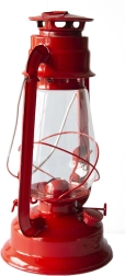 Lampa naftowa 30 cm czerwona