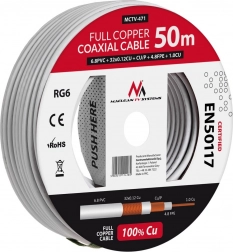 Kabel koncentryczny RG6 50 m