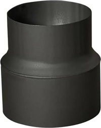 Dymowa redukcja rurowa 180/160 mm, czarna