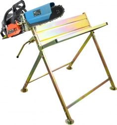 Składany stojak do cięcia drewna z uchwytem na pilę, 45 cm, udźwig 120 kg