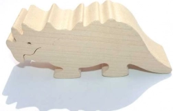 Drewniane zwierzątko triceratops