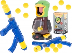 Głodna kaczka – strzelecka gra z pistoletem i piankowymi kulkami