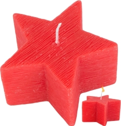 Świąteczna świeczka w kształcie gwiazdy