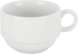 Biały porcelanowy kubek MONA 180 ml