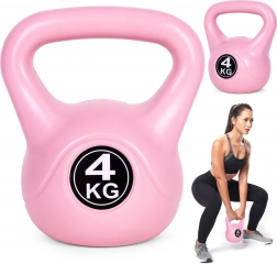 Kettlebell 4 kg różowy MODERNHOME