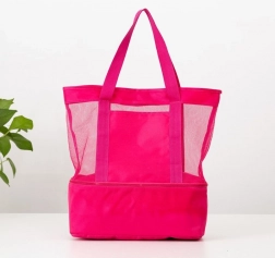 Różowa torba piknikowa