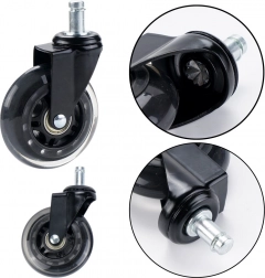 Gumowe kółko do fotela transparentne ciche