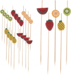 Bambusowe wykałaczki do przekąsek 12 cm, 20 szt.