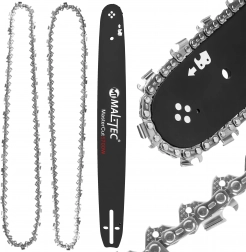 Zestaw do pilarki łańcuchowej 18" – prowadnica i 2 łańcuchy 0,325"