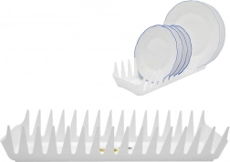 Plastowa suszarka na talerze 39 cm biała