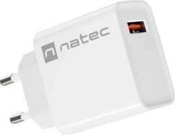 ładowarka sieciowa NATEC Ribera 1× USB‑A 18 W biała