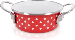 Emaliowany garnek Kropka 14 cm, 650 ml