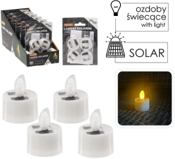 Zestaw solarnych lampionów LED typu tealight, 4 szt.