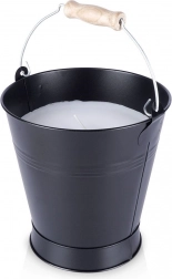 Pachnąca cytrynowa świeca w metalowym wiaderku 16 × 18 cm